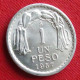 Chile 1 Peso 1957 Chili  W ºº - Chile