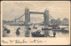 England London Tower Bridge Old PPC 1898 Mailed - Tower Of London