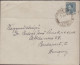 Iraq Haditha Cover Mailed To Hungary 1939. 15F Rate - Iraq