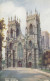 Postcard West Front York Minster Artwork By BFC Parr Yorkshire England My Ref B14927 - York