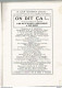 BB / Vintage / Old French Program Theater 1923 // Programme Théâtre Couv GESMAR / CASINO De Paris ON DIT CA ! // - Programs