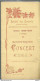 PO / Vintage / Old French Program / RARE Programme Concert ANGOULEME 1909 - Programmi