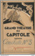 XJ // Vintage // Old French Theater Program 1934 / Programme Théâtre CAPITOLE TOULOUSE Couchette N 3 DOR - Programas