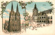 73820452 Koeln  Rhein Dom Westseite Rathaus  - Koeln