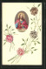 AK Christus Mit Brot Und Wein Und Briefmarkencollage  - Postzegels (afbeeldingen)