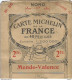 F14 Cpa / La VRAI Carte Routière Ancienne MICHELIN MANDE VALENCE N° 36 - Geographical Maps