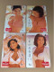 Mint Singapore SMRT TransitLink Metro Train Subway Ticket Card, Triumph Bra 2, Set Of 4 Mint Cards - Singapur