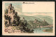 Lithographie Neckarsteinach, Flusspartie Mit Ruine  - Other & Unclassified