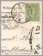 LUXEMBOURG - 1906 CHATEAU BERG - SAEUL Postage Due To England - Taxed 1d But Inscribed Imprime - Strafport