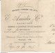 M11 Cpa / Old Invoice Lettre Facture Ancienne FONTENAY LE CONTE 1915 Chantonnay Châtaigneraie Pouzauges BANQUIER - Transports