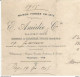 M11 Cpa / Old Invoice Lettre Facture Ancienne FONTENAY LE CONTE 1915 Chantonnay Châtaigneraie Pouzauges BANQUIER - Transport