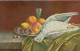 Illustrateur Italien - Nature Morte - Fruits Et Legumes  Oiseaux  Q 2556 - Peintures & Tableaux