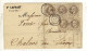 Document Avec 5 Timbres 4c Gris Perle Oblitération 02/05/1866 - 1849-1876: Période Classique