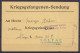 Carte Kriegsgefangenen-Sendung - Avis D'envoi De Colis De LIEGE 12 Juin 1915 Pour Prisonnier Au Lager 2 Bar 26B à SOLTAU - Krijgsgevangenen