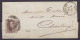 L. Affr. N°10 - P107 Càd "MANAGE /23-6/ 1860" Pour CHARLEROI - Boîte "V" De Seneffe (au Dos: Càd CHARLEROY) - 1858-1862 Medallions (9/12)