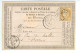 CARTE PRECURSEUR Pour Mr BRUN Rue Des Halles à PARIS De La Part De CLAUDIN à MEAUX 77 Commande De Chocolats Année 1875 - 1849-1876: Periodo Classico