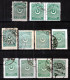 Turkey / Türkei 1923 - 1924 ⁕ Star & Crescent 2 Pia. Mi.811, 829, 839 ⁕ 11v Used - Different Perf. - Shades - Oblitérés