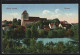 AK Lychen, Panorama Mit Wasser Und Johannis-Kirche  - Lychen