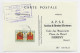 FRANCE 1FR MINEURS CARTE SPECIALE DAGUIN ISOLE EXPOSITION PHILATELIQUE FIRMINY 23.6.1951 LOIRE - Annullamenti Meccanici (pubblicitari)