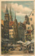 Germany Nurnberg Schonen Brunnen Signed Illustration - Nürnberg