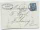 FRANCE SAGE 25C N° 78 SEUL LETTRE COVER LYON 31 AOUT 1878 LES TERNES POUR FRIBOURG  SUISSE - 1877-1920: Semi-Moderne