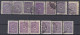 Turkey / Türkei 1923 - 1924 ⁕ Star & Crescent 5 Pia. Mi.815, 832, 841 ⁕ 37v Used - Different Perf. ( 13 ¼, 10¾, 12 ) - Gebraucht