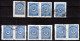 Delcampe - Turkey / Türkei 1923 - 1924 ⁕ Star & Crescent 10 Pia. Mi.817, 834, 842 ⁕ 34v Used - Different Perf. ( 13 ¼, 10¾, 12... ) - Usati