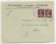 ALGERIE SEMEUSE 20C BRUN PAIRE LETTRE COVER ALGER 1926 - Lettres & Documents