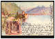 Schweiz AK Schloss Von Chillon Am Genfersee, Montreux 1.2.1901  - Andere & Zonder Classificatie