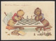 Humor-AK Wird Der Klügere Nachgeben? Bären Beim Schach, Ungebraucht, Um 1920 - Humor