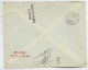 ITALIA 10CX2+5C LETTERE LETTRE COVER UNIONE RAFFINERIE SICILIANE CATANIA 22.6.1916 FERRROVIA TO SUISSE CENSURE - Marcophilia