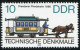 3015 Straßenbahnen 10 Pf: Weißer Fleck Links Oben Im Dach, Feld 12, ** - Variétés Et Curiosités