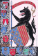 48 - Lozere - Carte Heraldique - Blason De La LOZERE - Bete Du Guevaudan - Autres & Non Classés