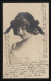 Frauen Foto AK Jung Frech Kopfschmuck Locken Ausschnitt BERLIN/ CELLE 11.6.1902 - Mode