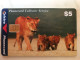 AUSTRALIA  CARD TELSTRA   MINT   LIONESS AND CUBS  1000 EX - Australie