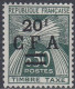 Réunion 1962 - Postage Due: Sheaves Of Wheat - Surcharged Mi 45 ** MNH [1847] - Segnatasse