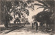 Tunisie Gabès Boulevard Faure Biguet Et Hotel De L' Oasis CPA + Timbre Cachet 1930 - Tunesien