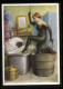 Künstler-AK Nackte Frau Steigt Beim Moorbad In Eine Badewanne  - Salute