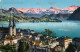 13150408 Luzern LU Panorama Toedi Niederbauen Kirche Luzern - Autres & Non Classés