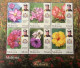 MALAYSIA 2016 Garden Flowers Definitve Sheets,Flora, 2 Sheets IMPERF And PERF, MNH (**) - Malaysia (1964-...)