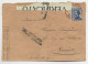 ITALIA 25C SOLO LETTERA COVER CACHET ROUGE MILANO ESTERA 1918 TO GENEVE SUISSE CENSURA + COMMANDO 20E DIVISIONE MILITAIR - Storia Postale