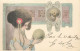 PATELLA (illustrateur) -femme Style Art Nouveau. - Other & Unclassified