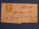 DN12 FRANCE  BELLE LETTRE RR 1861 PUY BENARD   A GOUSING + N 13  CACHET D CERCLE + +AFF. INTERESSANT++ - 1849-1876: Classic Period