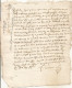 N°1979 ANCIENNE LETTRE A DECHIFFRER DATE 1609 - Documents Historiques