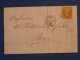 DN12 FRANCE  LETTRE RR 1861  LYON A PARIS ROTHSCHILD  + NAP. 40C   +AFF. INTERESSANT++ - 1849-1876: Klassik