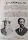 1899  L'AÉRO CLUB - FUSION ENTRE L'AÉROSTIC CLUB ET L'AÉRO CLUB - LA VIE AU GRAND AIR - Tijdschriften - Voor 1900