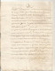 N°1980 ANCIENNE LETTRE PAR DEVANT LES NOTAIRES ROYAUX A DECHIFFRER DATE 1694 - Historische Documenten