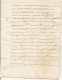 N°1980 ANCIENNE LETTRE PAR DEVANT LES NOTAIRES ROYAUX A DECHIFFRER DATE 1694 - Historische Documenten