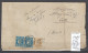 France - Lettre D'Algérie - Bone - Juin 1871 - Emission De Bordeaux - 46b X 2 + 43a - 1849-1876: Classic Period