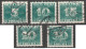 POLAND POLEN POLOGNE 1938 PORTOMARKEN TIMBRES DE SERVICES FRAIS DE PORT POSTAGE DUE REVENUE STAMPS Mi 92-95 97   USED - Taxe